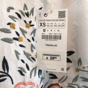 Zara Tops - Zara Trafaluc embroidered blouse Zara Tops - Zara Trafaluc embroidered blouse